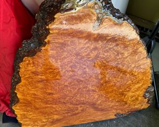 Live Edge Burl Wood Slab