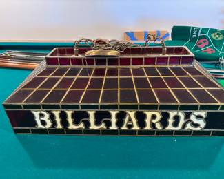 Tiffany Style Billiard Hanging Light Fixture
