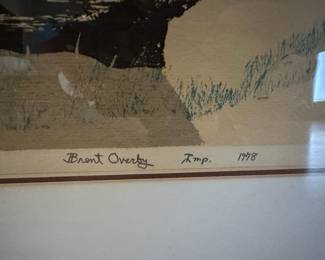 Framed & Matted 1978 Serigraph "Last Port" by Brent Overby