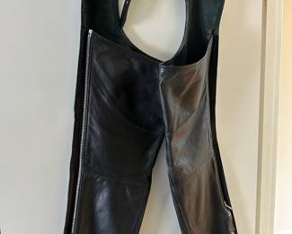 FMC Black Leather Chaps – Size Small