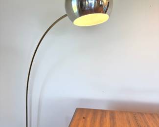 Mid-Century Modern Style Chrome Arc Lamp