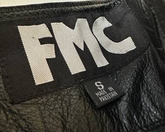 FMC Black Leather Chaps – Size Small