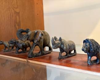 Carved Stone Animal Figurines