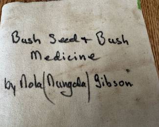 Australian Aboriginal Painting on Canvas "Bush Seed & Bush Medicine" by Nola Gibson