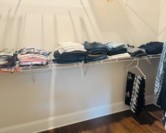 Women's Clothing, Tops L/XL, Slacks and Pants Size Range 12,14,16