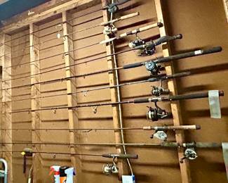 Various Fishing Poles
