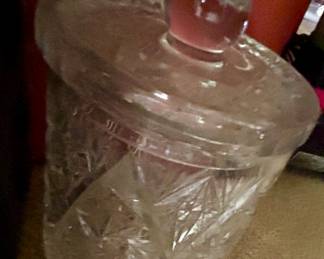 Crystal Lidded Biscuit Bowl
