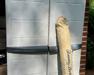 Workshop Storage Cabinet & Tommy Bahama Beach Umbrella