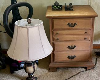 Nightstand & Lamp