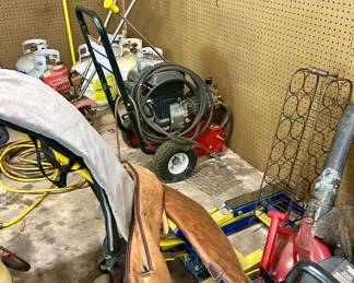 Pressure WAtsher, Gun Cases, Yard Tools & Wine Rack
