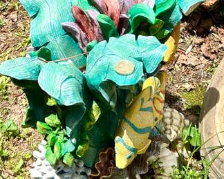 Fish and Plants Sculpture