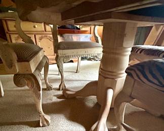 Table and Chairs w/ Ball & Claw feet
