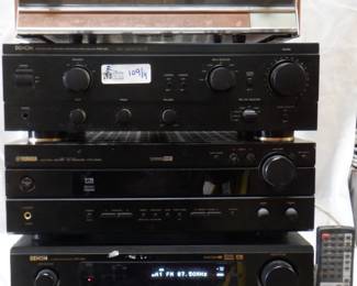 LOT OF 4 ELECTRONICS INCLUDING YAMAHA HTR-5540, TRANSISTOR STEREO TUNER, DENON PMA-560, AVR-1603