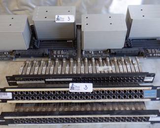 LOT OF ELECTRO NICS INCLUDING MAC 2.4 GHZ, 5.1 GHZ MOTHERBOARDS, BITTREE 1RU PATCHBAYS