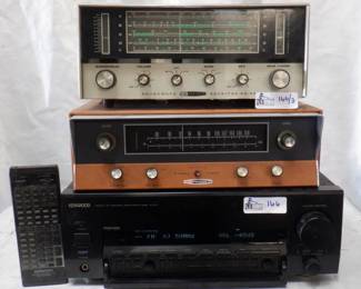 LOT OF 3 ELECTRONICS INCLUDING HEATHKIT OR-64 MULTI BAND RADIO, HEATHKIT STEREO TUNER, KENWOOD KC-