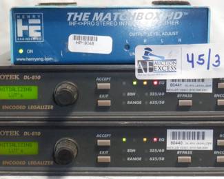 LOT OF 3 ELECTRONICS INCLUDING VIDEOTEK DL-810, THE MATCHBOX