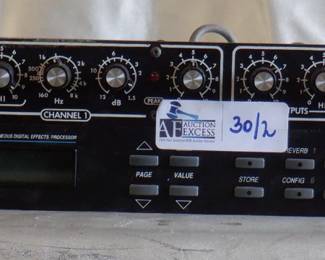 LOT OF 2 ELECTRONICS INCLUDING ASHLY SC-22, ALESIS QUADRAVERB