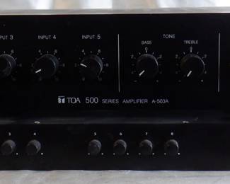 LOT OF 2 ELECTRONICS INCLUDING JBL CSMA-2120 DRIVECORE, TOA 500 AMP