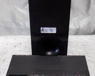 LOT OF 2 ELECTRONICS INCLUDING SONY SA-WET 390 SUB, YAMAHA RX21L DRUM MACHINE NO P