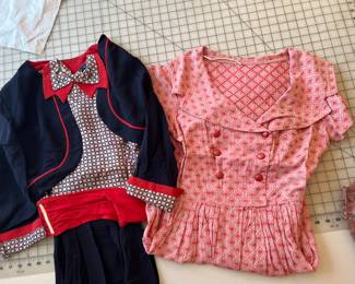 40s and 50s day dresses