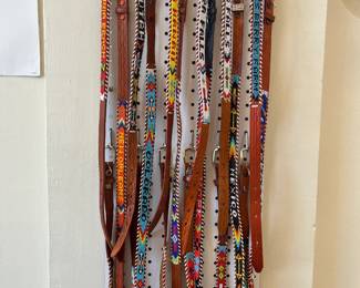 Vintage beaded souvenir belts