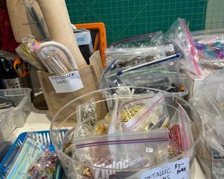 Trims, findings, appliques, patches, pipe cleaners, dowels