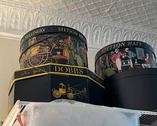 Vintage hat boxes