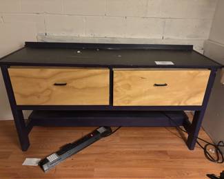 Solid wood work bench $50