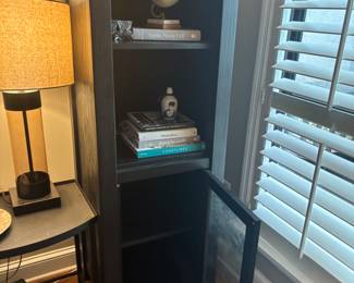 Pottery Barn Bookcase 60"H x 20"W x 19"D; Asking $200 OBO; Door needs hardware