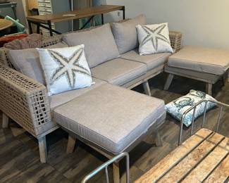 Martha Stewart three piece couch set. Outdoor.