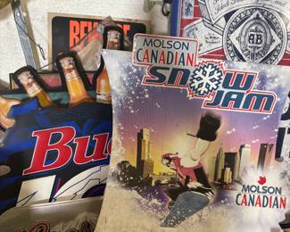 metal beer signs