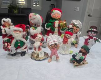 10 Annalee collector's dolls