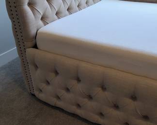 Another front view of the bed and mattress.