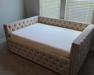 This amazing bed is in near-mint condition and was not used. The mattress is also new.
