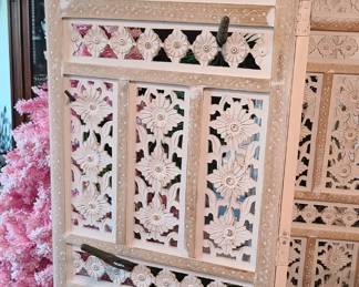 Wooden room divider.
