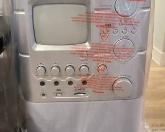 Karaoke machine.