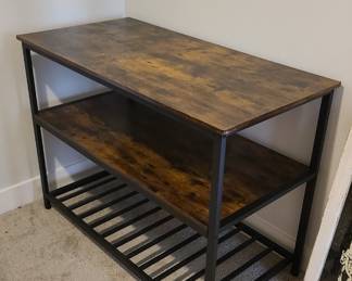 New table that can act as a large side table, a craft table, or a storage table.