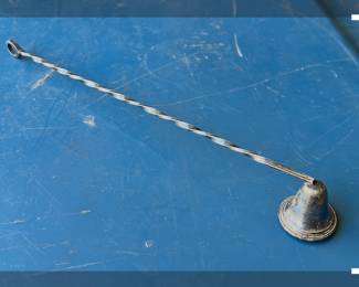 Vintage silver candle snuffer
