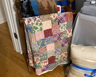 Handmade quilts and afghans.