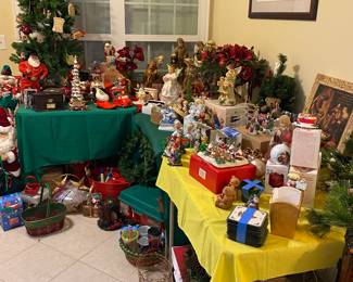 Christmas Decor Galore! Nice, Collectible, Name Brand! Truly Christmas in June.