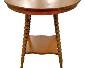 Vintage Round Top Wooden Table