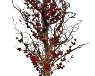 Faux Red Berry Tree