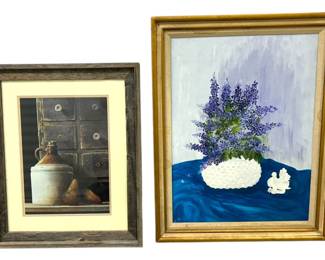 Two Framed Still Life Paintings