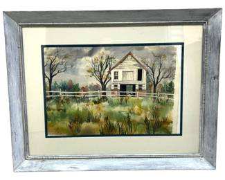 Framed Watercolor Painting