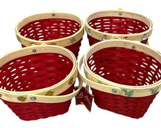 Holiday Time Red Baskets