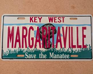 Margaritaville License Plate