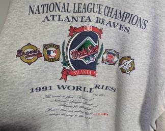 1991 Atlanta Braves World Series Sweat Shirt