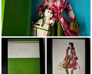 NIB 2003 Mattel Barbie, Kate Spade New York B2513 w/ certificate of authenticity and stand.