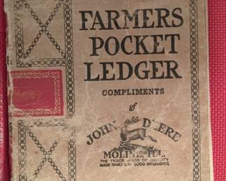 Antique Farmers Pocket Ledger