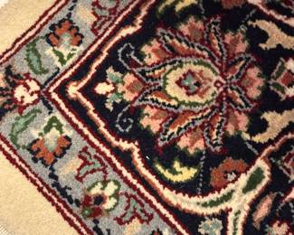 view of rug colors